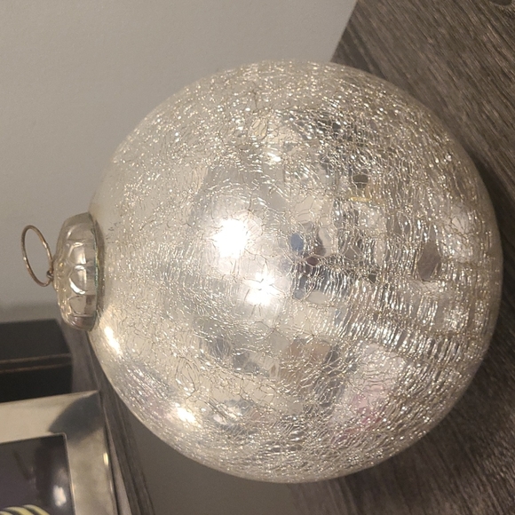 Other - Giant cracked glass Christmas ornament